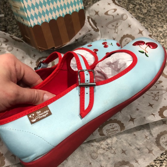 Cherry 🍒 Mary Jane Flats by Irregular Choices - Picture 4 of 16